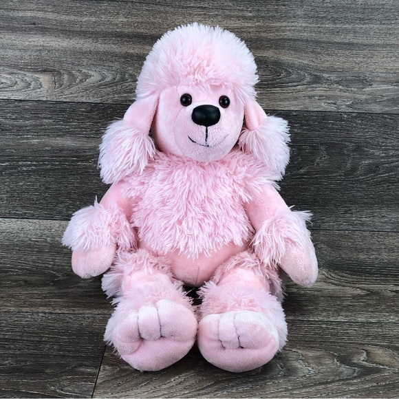 Build-A-Bear Other - Build A Bear BAB Pink French Poodle Fluffy Plush Soft Stuffed 18" Animal
